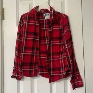 Girls Red Flannel